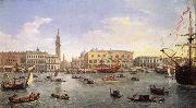 Gaspar Van Wittel The Molo Seen from the Bacino di San Marco 1697 oil on canvas